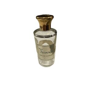 Vintage Tianne Eau de Parfum Empty Bottle Nettie Rosenstein‎ New York Gold Cap